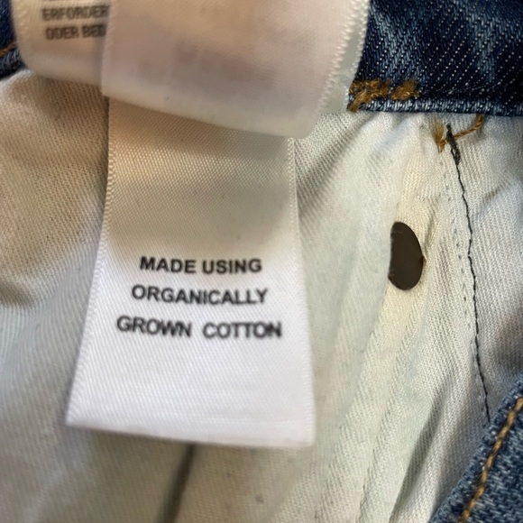 AGOLDE Toni Mid Rise Straight Leg Ankle Blue Denim Jean Distressed Hem Size 28 - Picture 13 of 13